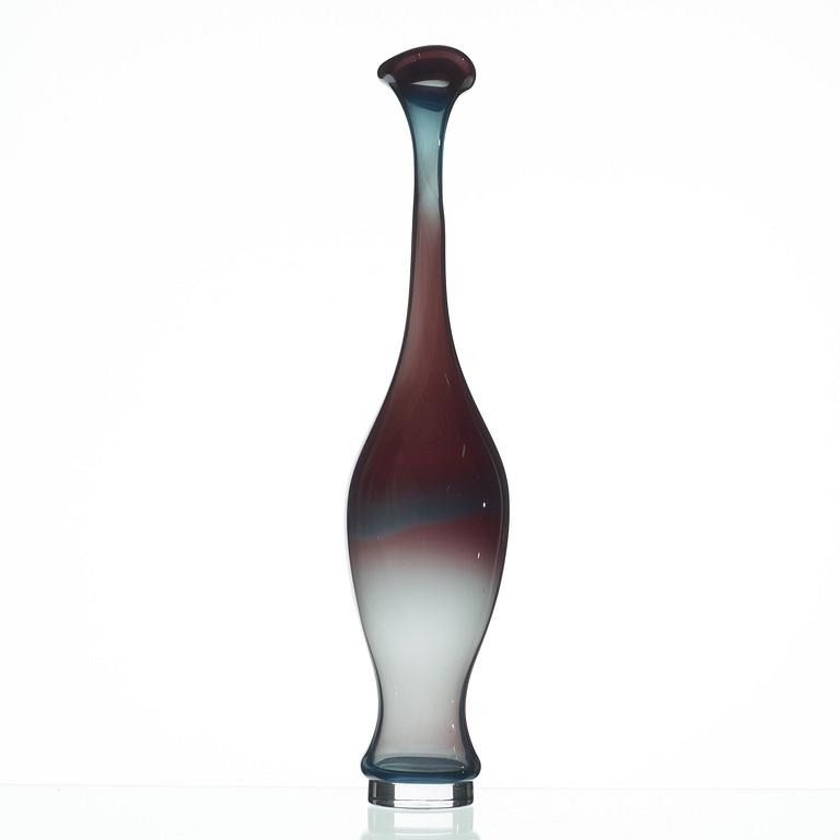 Nils Landberg, a glass vase, Orrefors 1952.