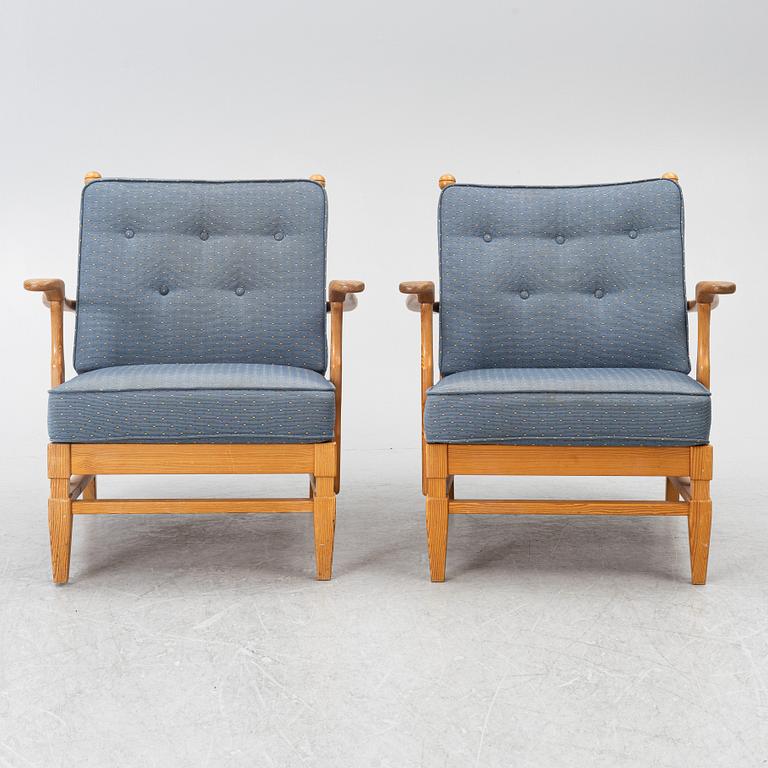 Gösta Göperts, fåtöljer, ett par, "Åre", 1900-talets andra hälft.