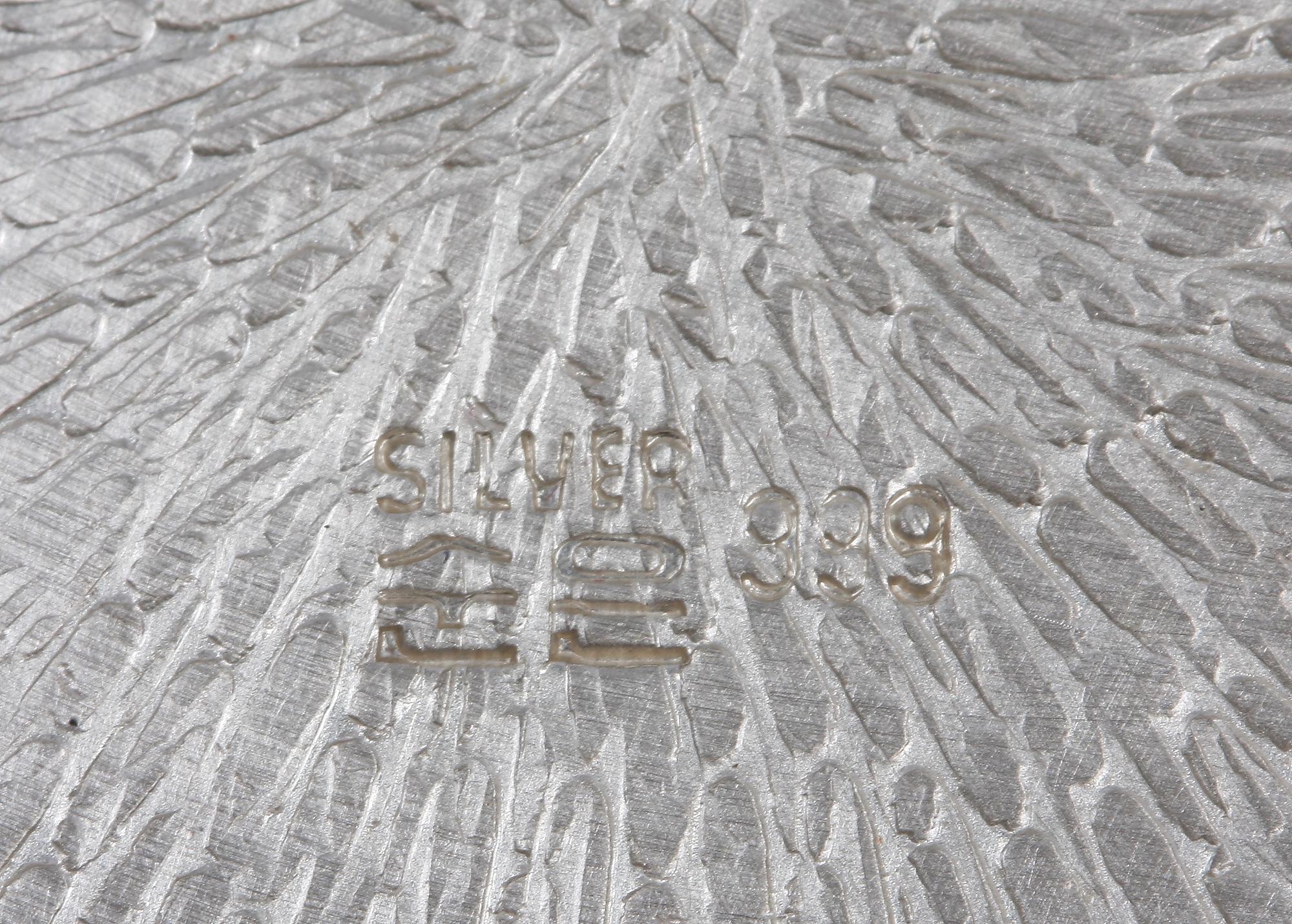 ASKAR MED LOCK, 2 st, silver, Kina.