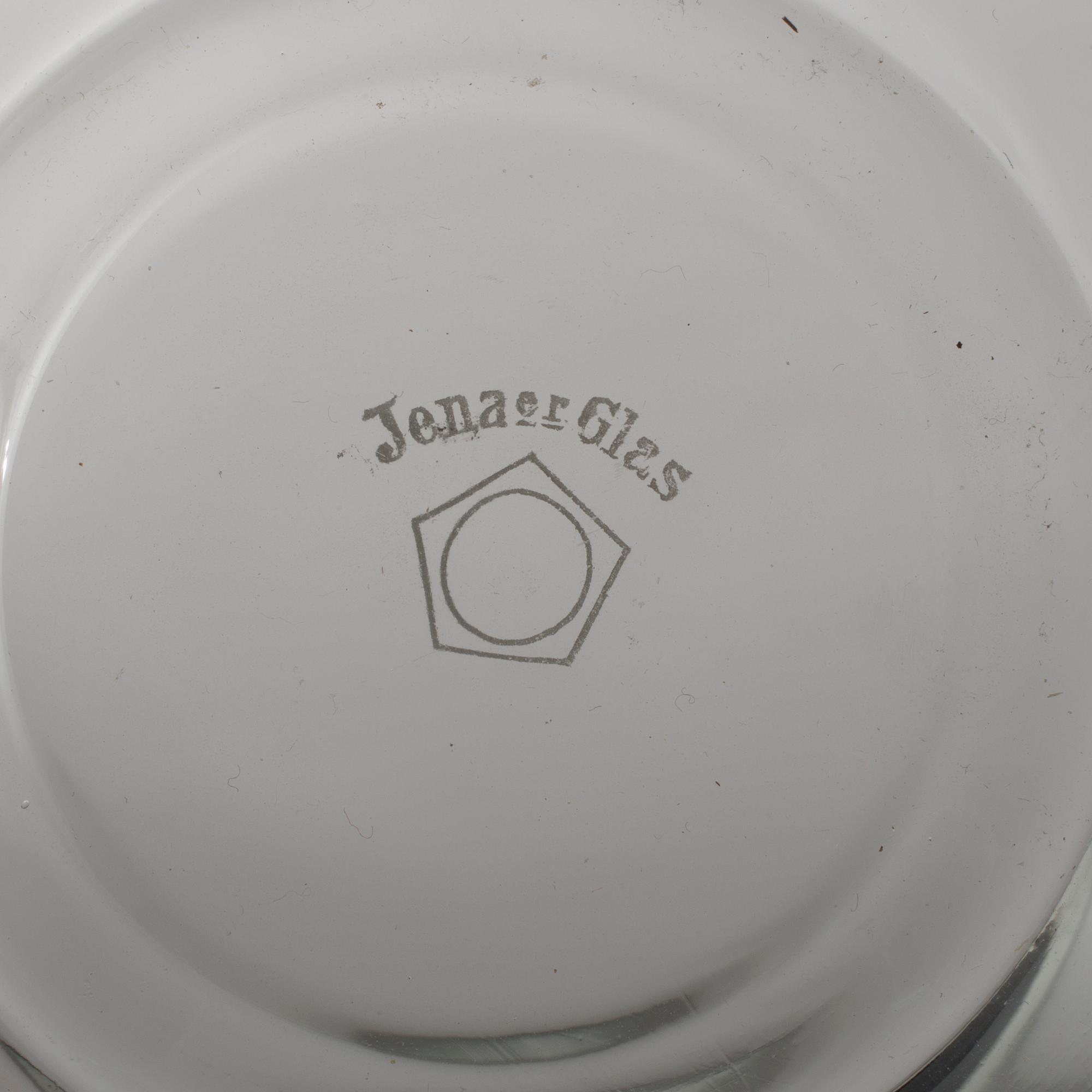 WILHELM WAGENFELT, 36 delar till teservis, delar, för Jenaer Glaswerke, Jena.