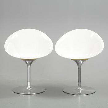 STOLAR, 2 st, "Eros", Philippe Starck för Kartell, Italien, 1900-/2000-tal.