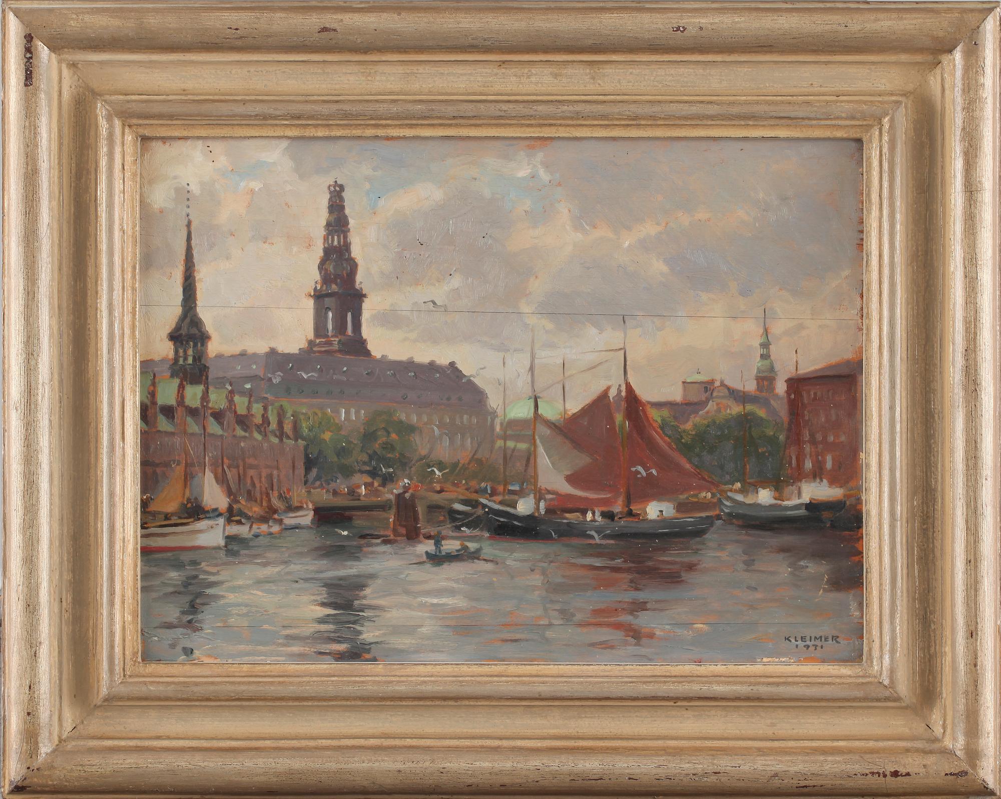 AXEL KLEIMER, 2 st, oljor på pannå, varav en signerad och daterad 1931.