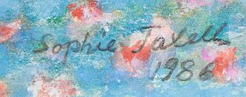 SOPHIE TAXELL, mixed media, signed and dated 1986.