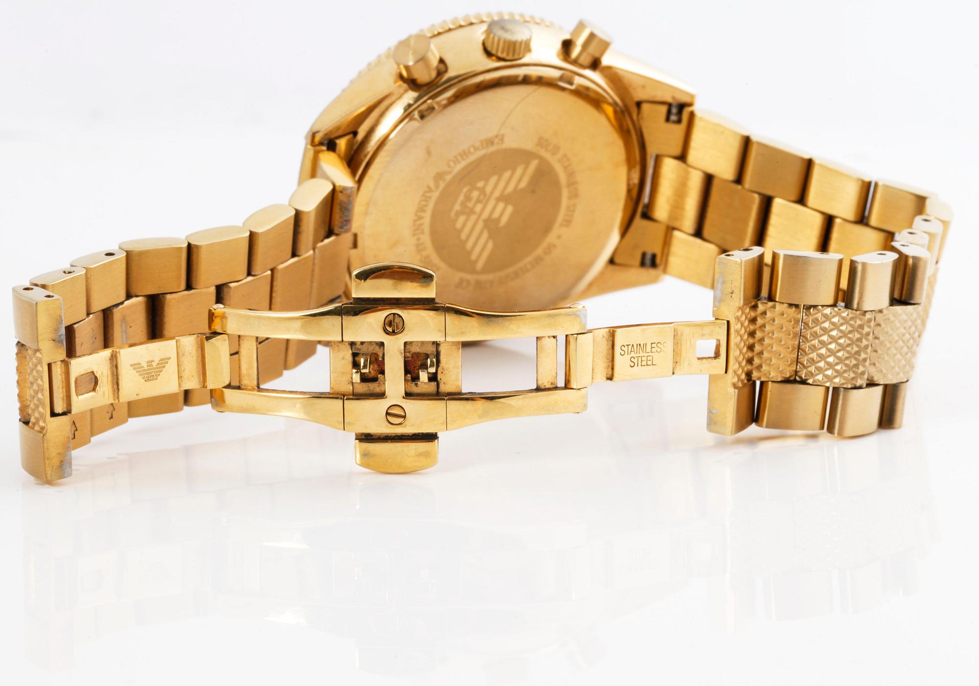 EMPORIO ARMANI, AR5857, wristwatch, 43 mm, chronograph.