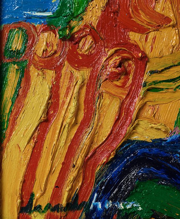 Bengt Lindström, oil on canvas, signed, estate stamp verso, executed in the 1990s.