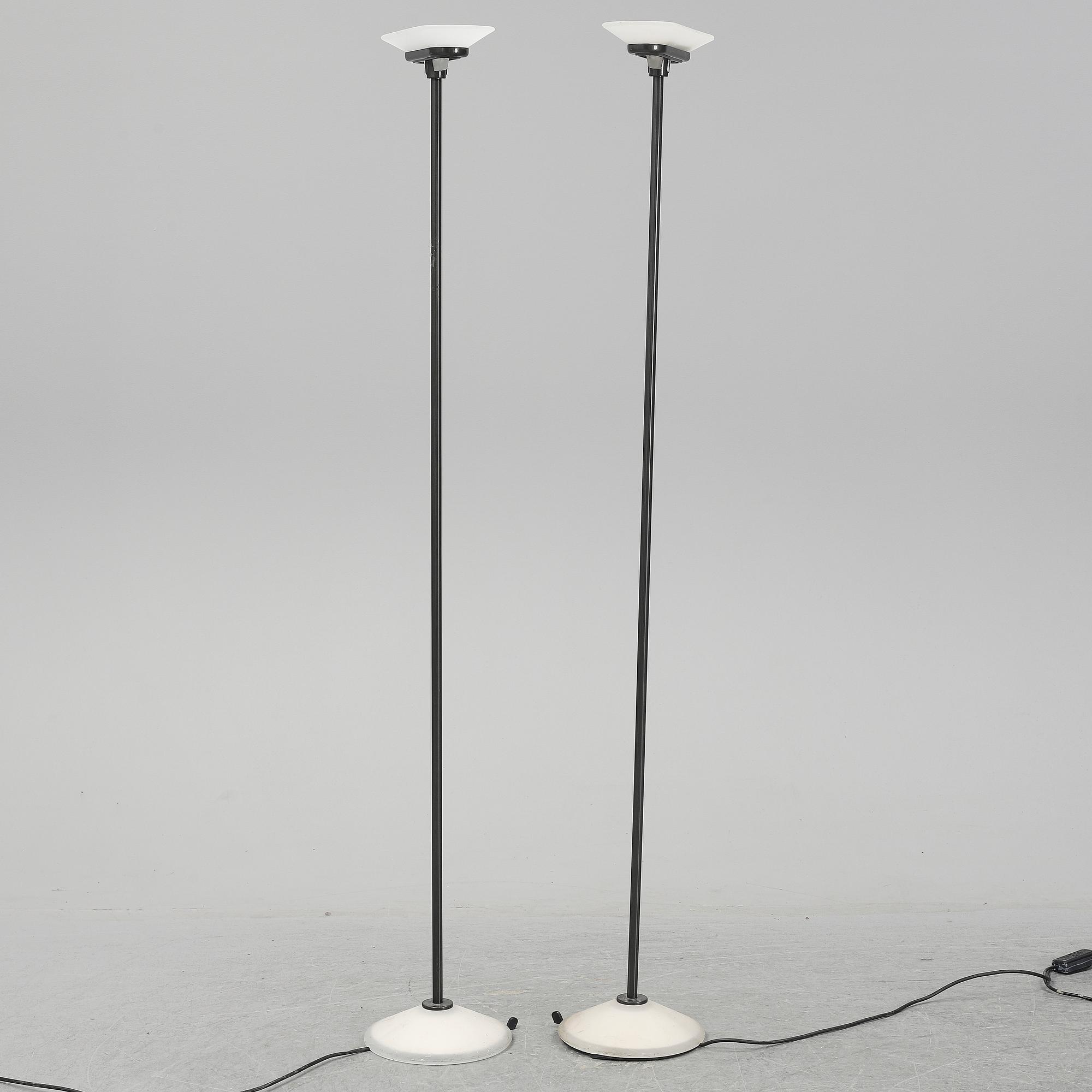 PERRY KING, SANTIAGO MIRANDA & GIANLUIGI ARNALD, a pair of 'Jill' floor lights, Arteluce, Italy.