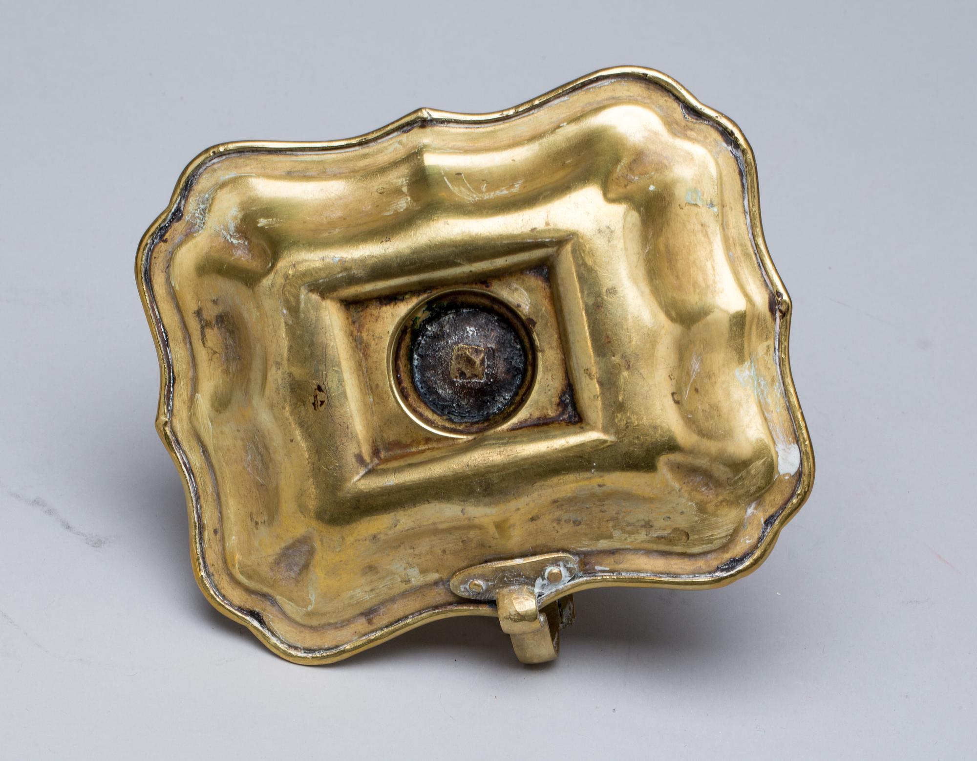 NATTLJUSSTAKE, mässing, 1700/1800-tal.