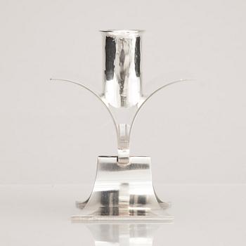 Rolf Lindståhl, a sterling silver candlestick, Stockholm 2001.