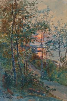 598. Anna Gardell-Ericson, Solnedgång.