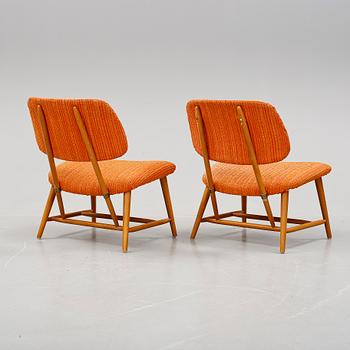 STOLAR, ett par, "TeVe", Alf Svensson, Ljungs Industrier, modellen formgiven 1953.