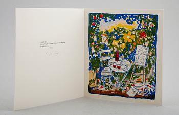 BOK: Lennart Jirlow, Tablåer ur ett målande liv av Göran Sellgren. Bonniers 1978. Med FÄRGLITOGRAFI.