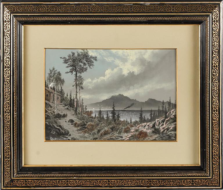 CARL LUDWIG FERDINAND MESSMANN, akvarell, signerad och daterad 1885.