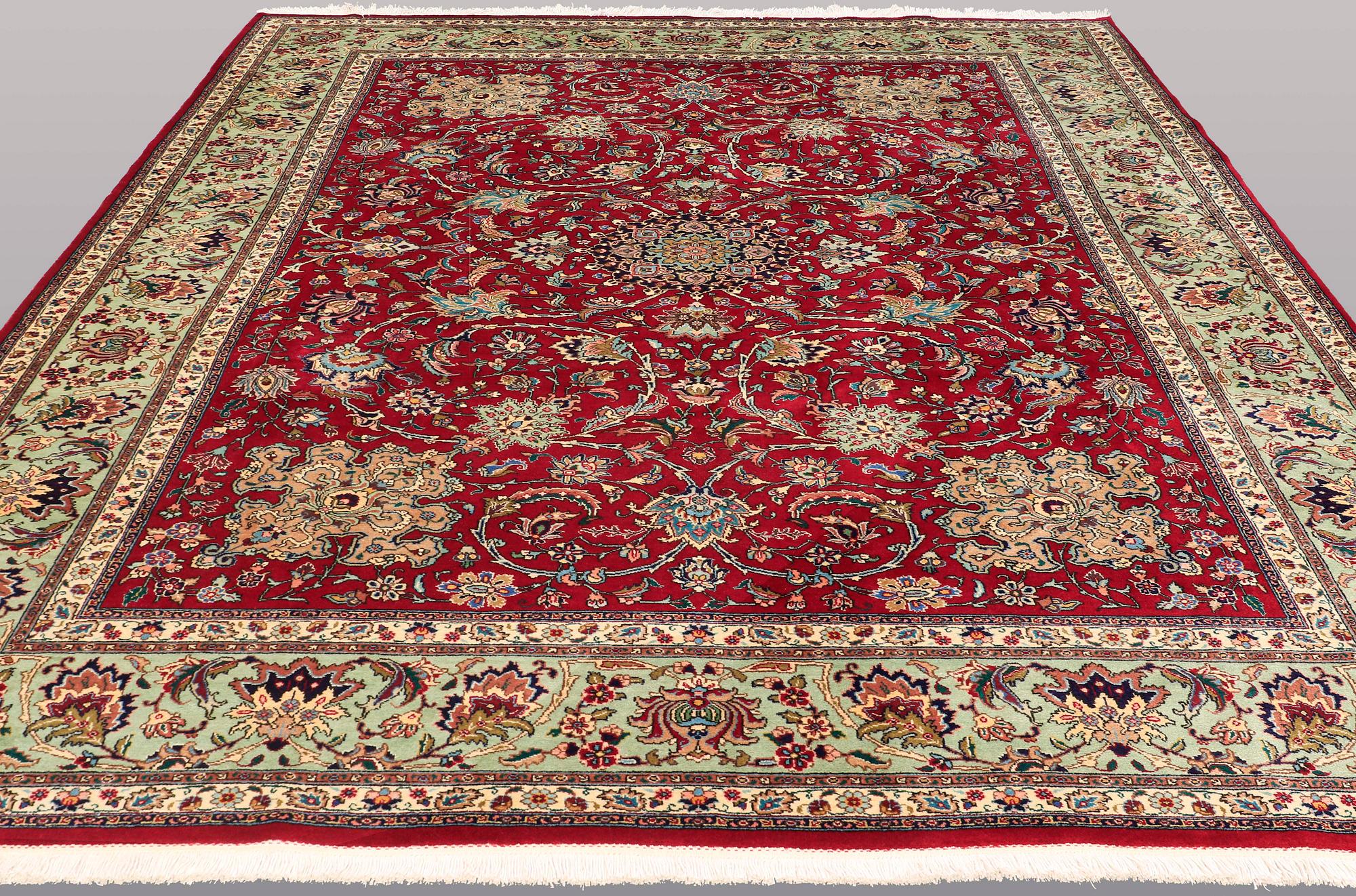 A CARPET, Tabriz, ca 381 x 302 cm.