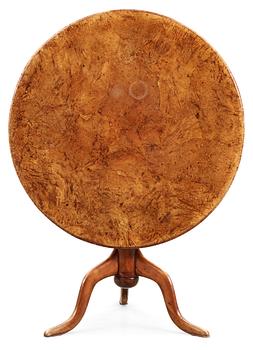 522. A Swedish 18th Century tilt-top table by J. Sjölin.
