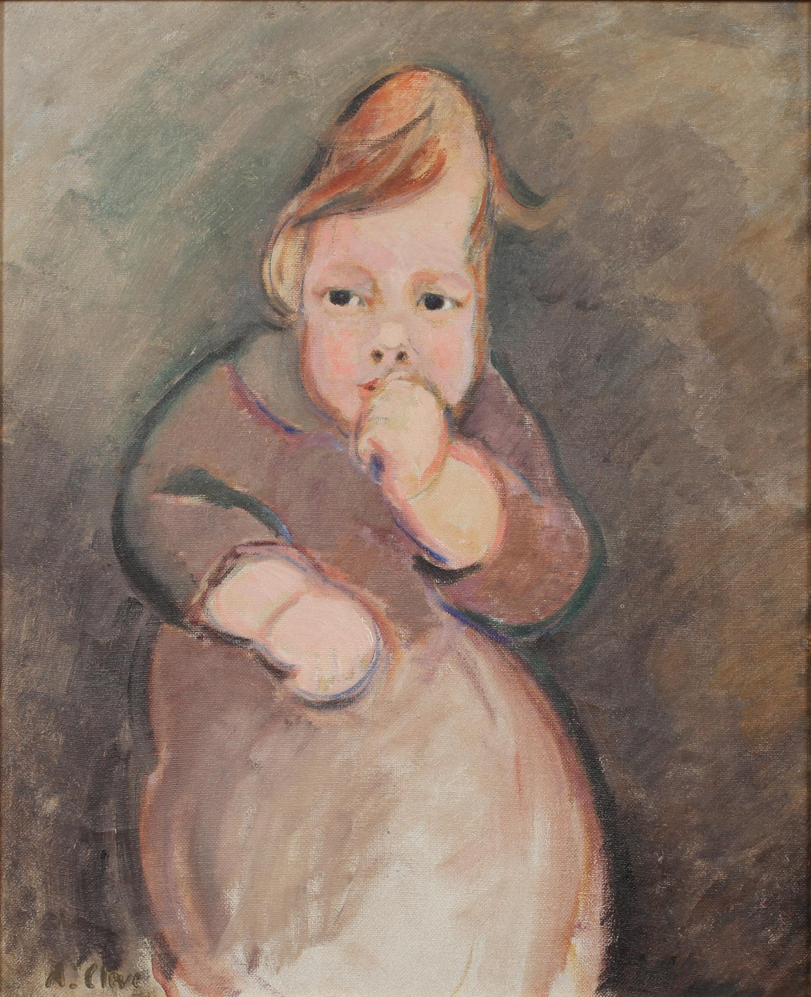 AGNES CLEVE, olja på duk, signerad.