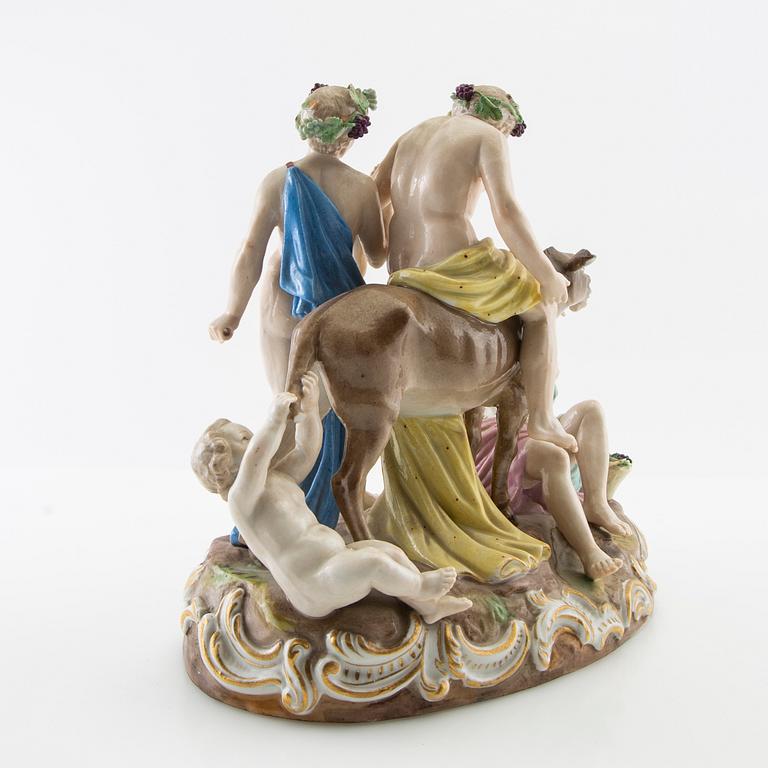 Figure Meissen late 19th century porcelain.