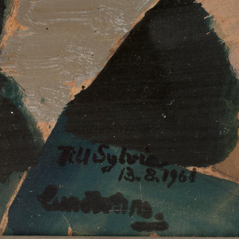 SIXTEN LUNDBOHM, olja på pannå, sign o dat 1959.