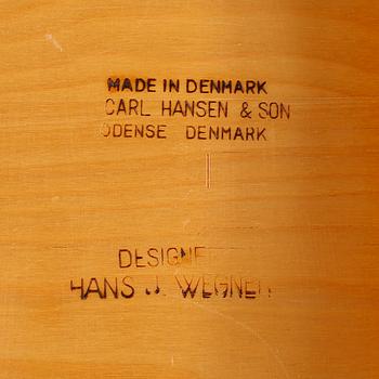STOLAR, 4 st, "CH29"/"Savbukkestolen", Hans J Wegner, Carl Hansen & Son, 1900-talets mitt.