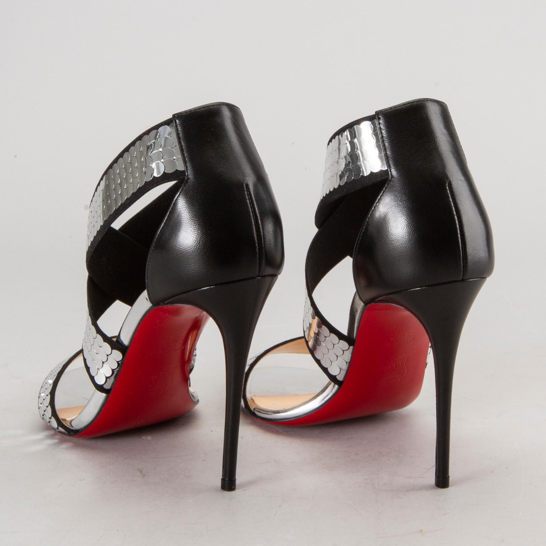 SANDALETTER, Christian Loboutin,  "Xili Disco Balls", storlek 38,5.