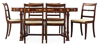 540. A Swedish grace dinner suite, possibly by Carl Malmsten, Bodafors, 1920-30's.