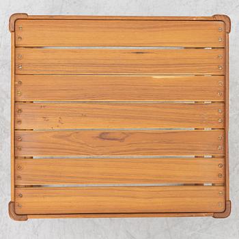 Six teak stools, Scandinavia, 1960's.