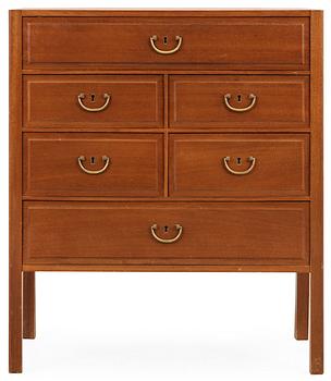 A Josef Frank mahogany chest of drawers by Svenskt Tenn.