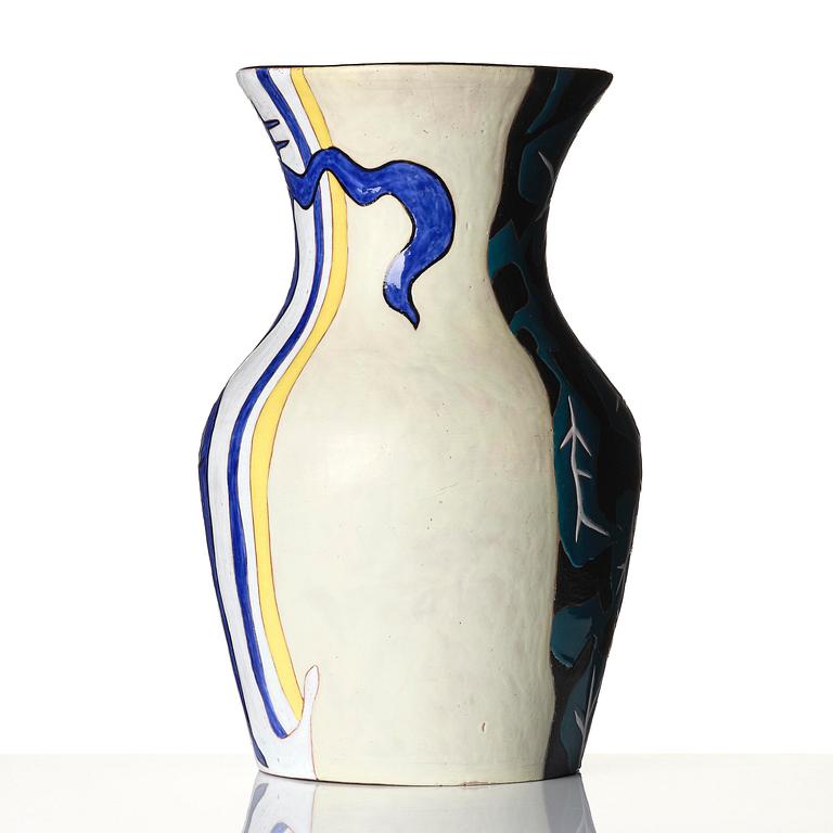 Jean Lurçat, golvvas, glaserat och bemålat lergods, ed. 10/25, Sant Vicens, Perpignan, Frankrike ca 1950.