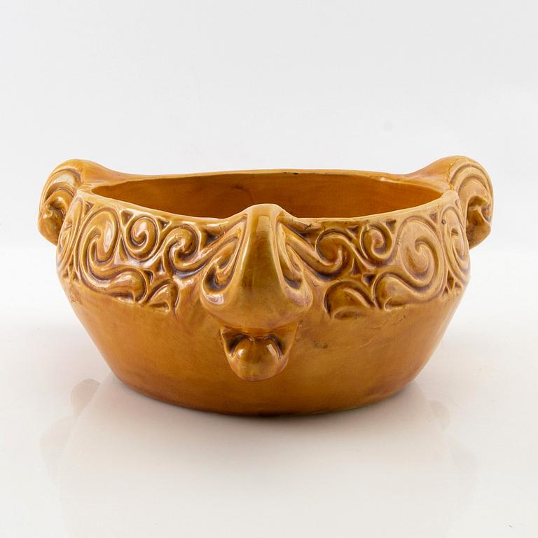 Borghild Kamph, bowl, Art Nouveau, signed and dated 1915.