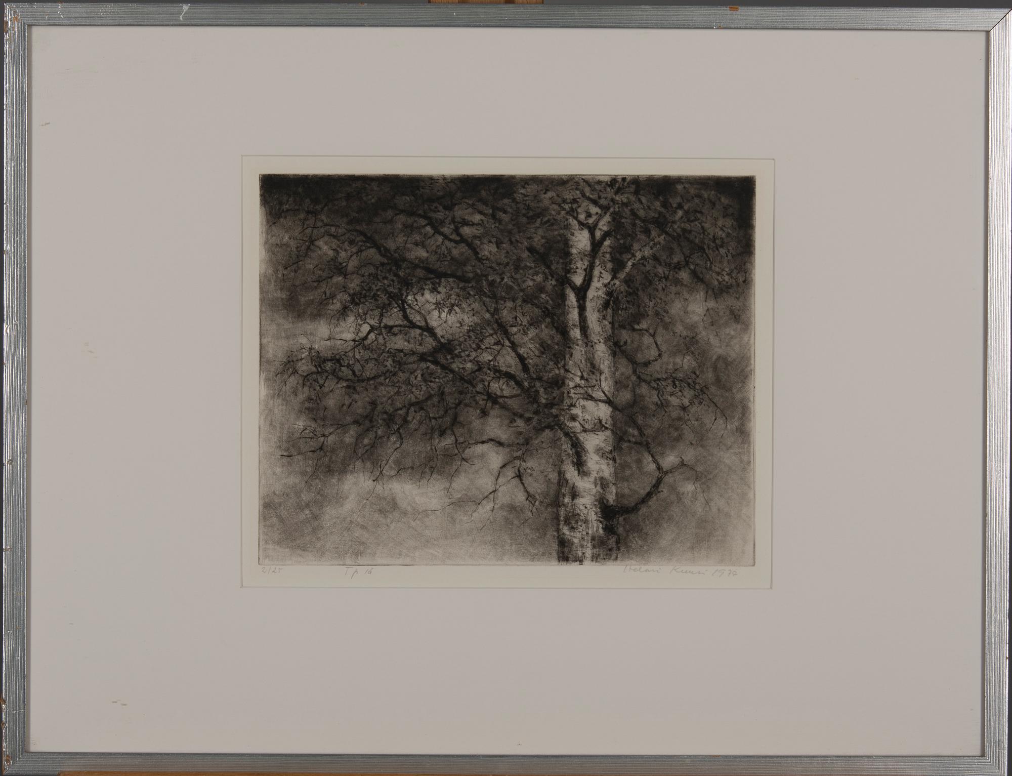 HELMI KUUSI, etsning, signerad, daterad 1976 och numrerad Tpl'a 2/25.