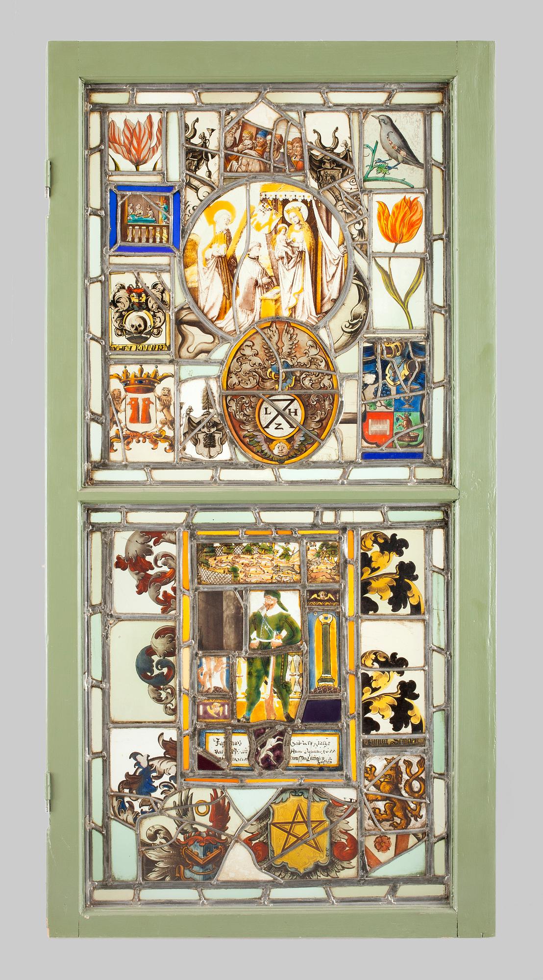 BLYINFATTADE FÖNSTER, 2 st, Europa, främst 1800-1900-tal.