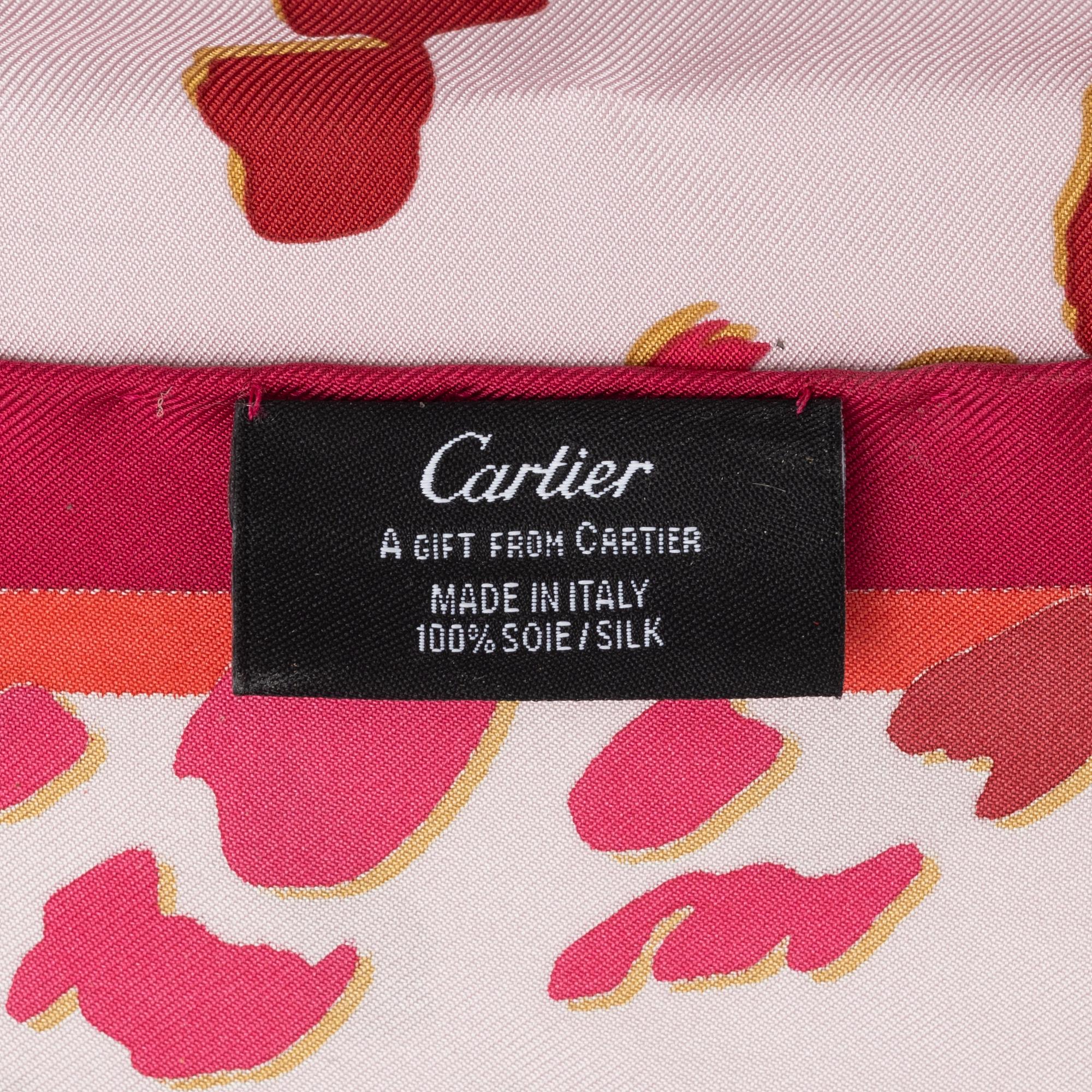 Cartier, a twill silk scarf.