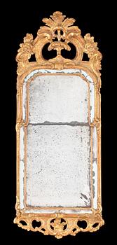 A Swedish Rococo 18th century mirror.