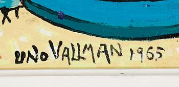 UNO VALLMAN, olja på duk, signerad, daterad 1965.