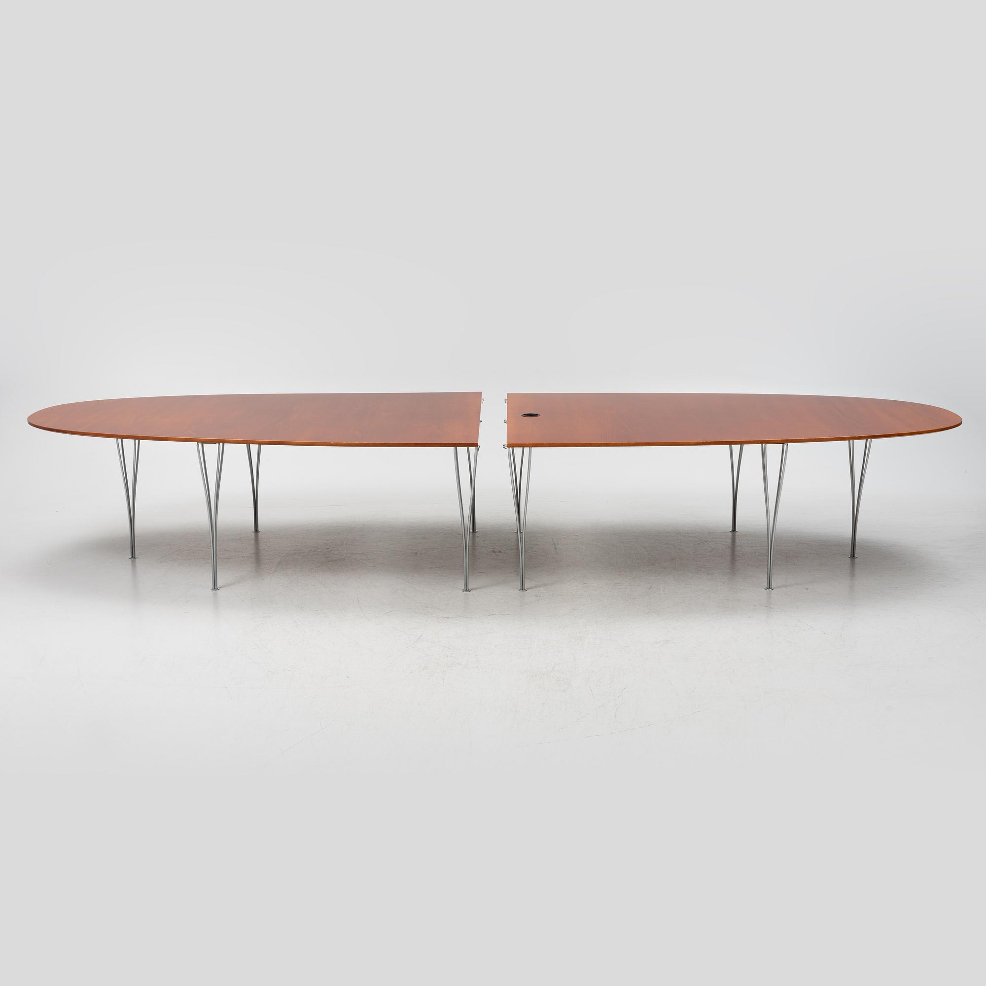 Bruno Mathsson & Piet Hein, bord, "Superellips", Fritz Hansen, Danmark, 1988.
