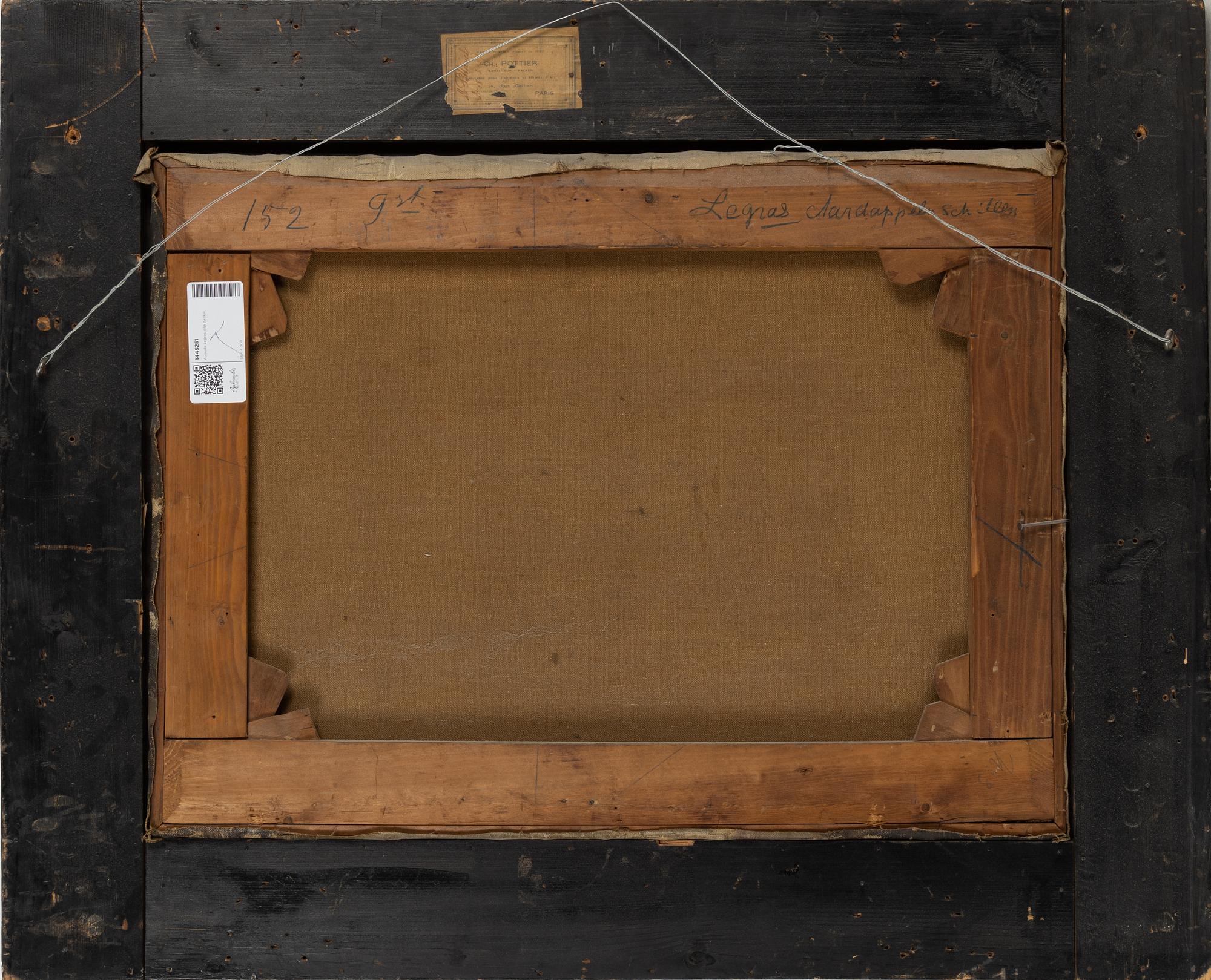 Auguste Legras, olja på duk, signerad.