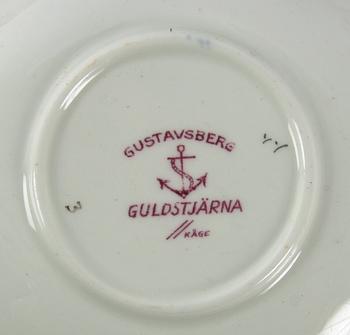 KAFFESERVISDELAR, ca 40 delar, porslin. Kåge "Guldstjärna", Gustavsberg.