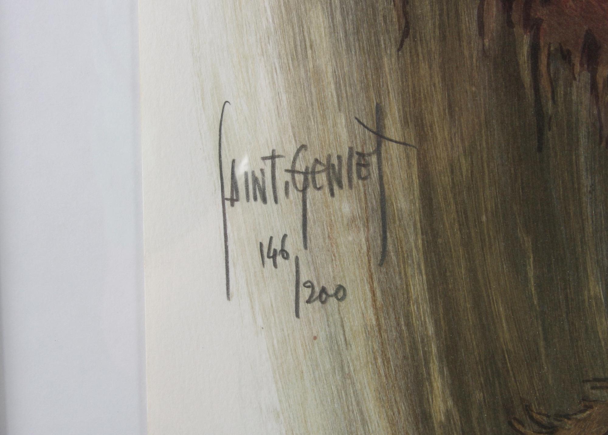 SAINT-GENIES, färglitografi, signerad o numr 146/200.