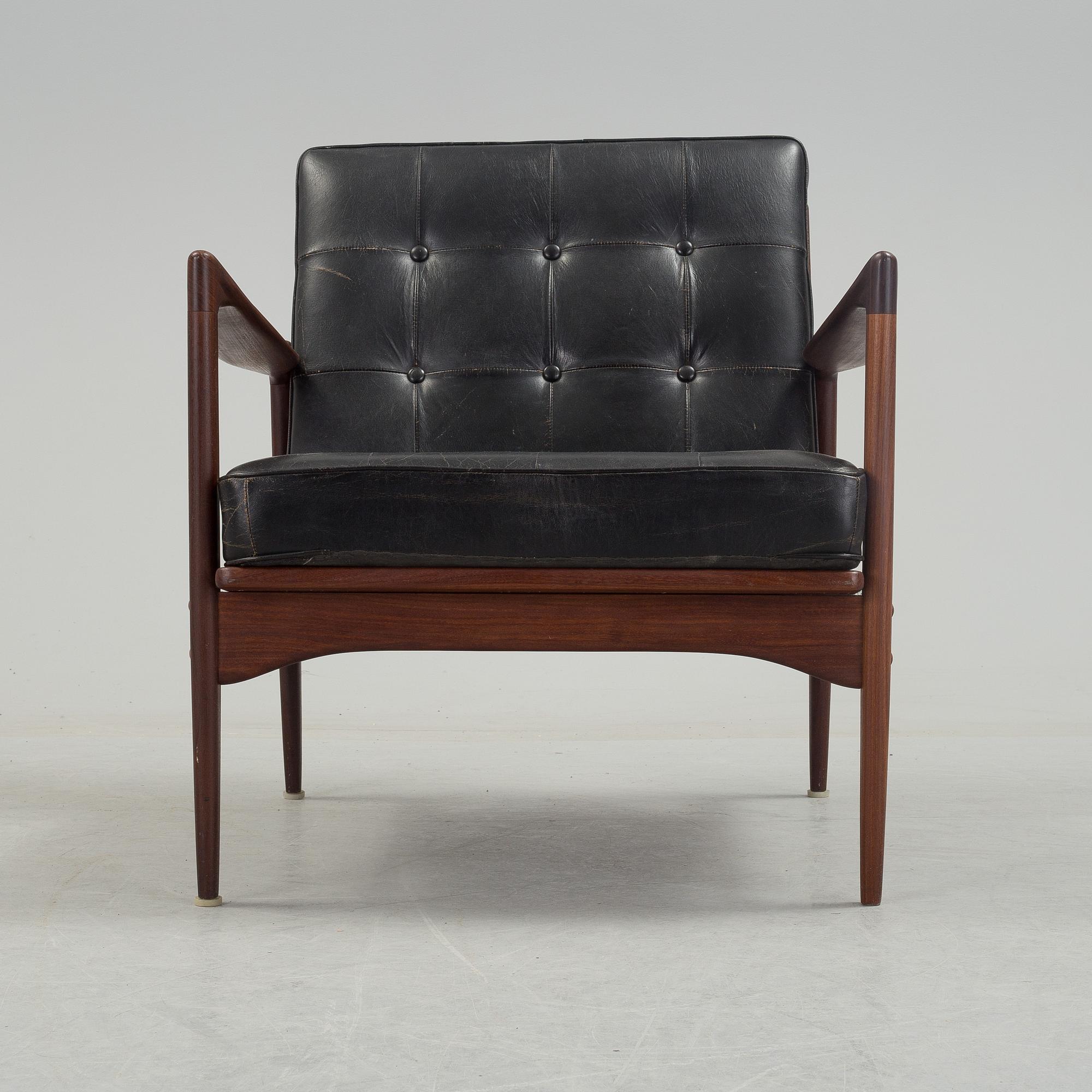 IB KOFOD LARSEN, fåtölj, "Kandidaten", OPE möbler, 1960-tal.