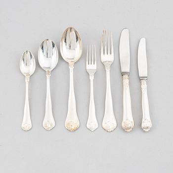 A 78-piece silver cutlery service, Cohr, Denmark.