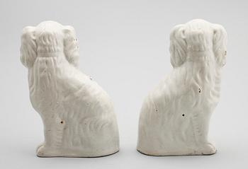 FIGURINER, 1 par, porslin, 1800-tal.
