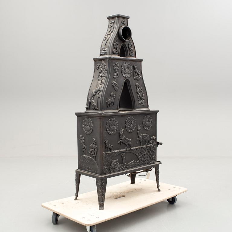 KAMIN, gjutjärn, Dovre, 19/2000-tal.