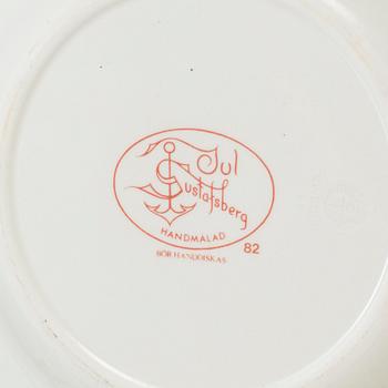 A eight piece ironstone service 'Jul' by Gustavsberg, second half of the 20th century.