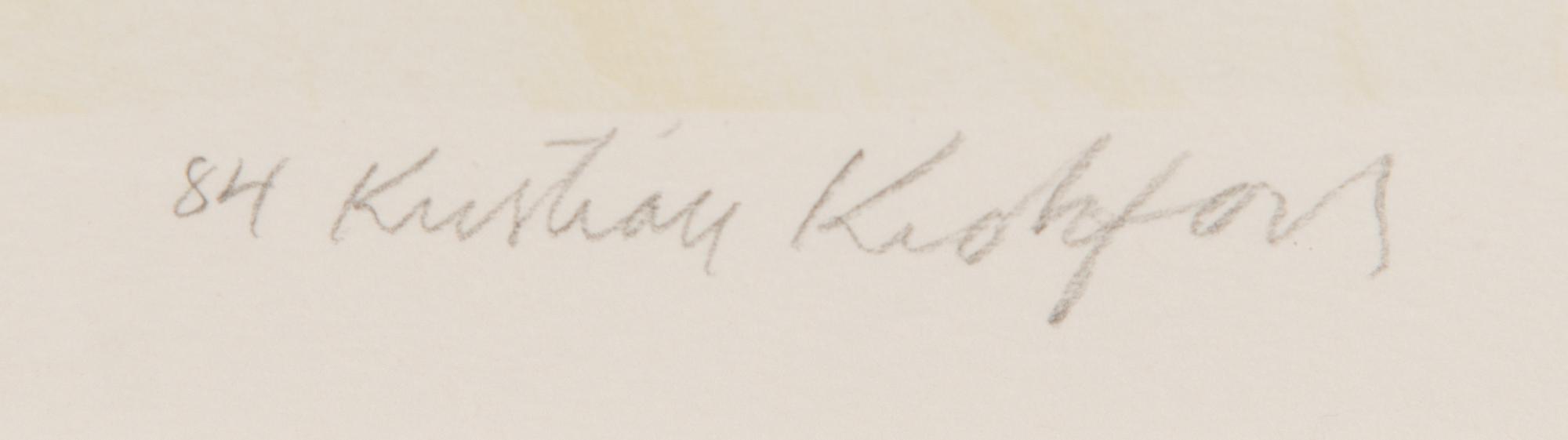 Kristian Krokfors, litografia, signeerattu ja päivätty -84, numeroitu 75/300.