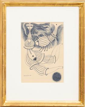 Max Walter Svanberg,  drawing signed and dated 62.