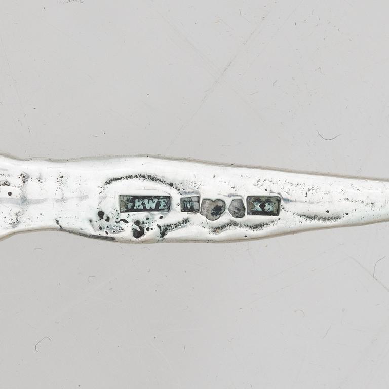 Silver, 11 pieces, including AJ Lignell, Sundsvall, active 1806-1824.