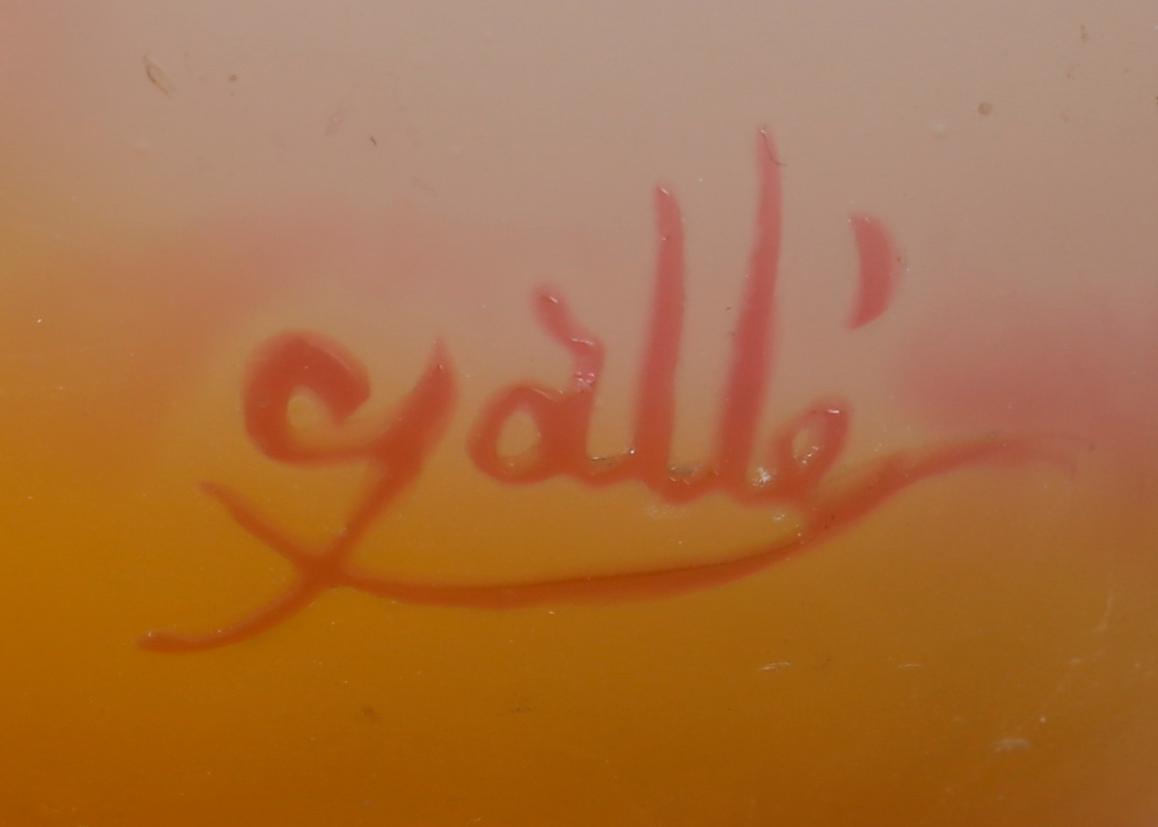 VAS, glas. Emile Gallé, Nancy, Frankrike, 1900-talets början.
