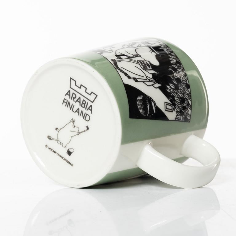Moomin Mug Green, Arabia, Finland 1990-1993.
