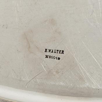 Coffee service, 5 pieces, silver, Hermann Walter, Germany, first half of the 20th century.