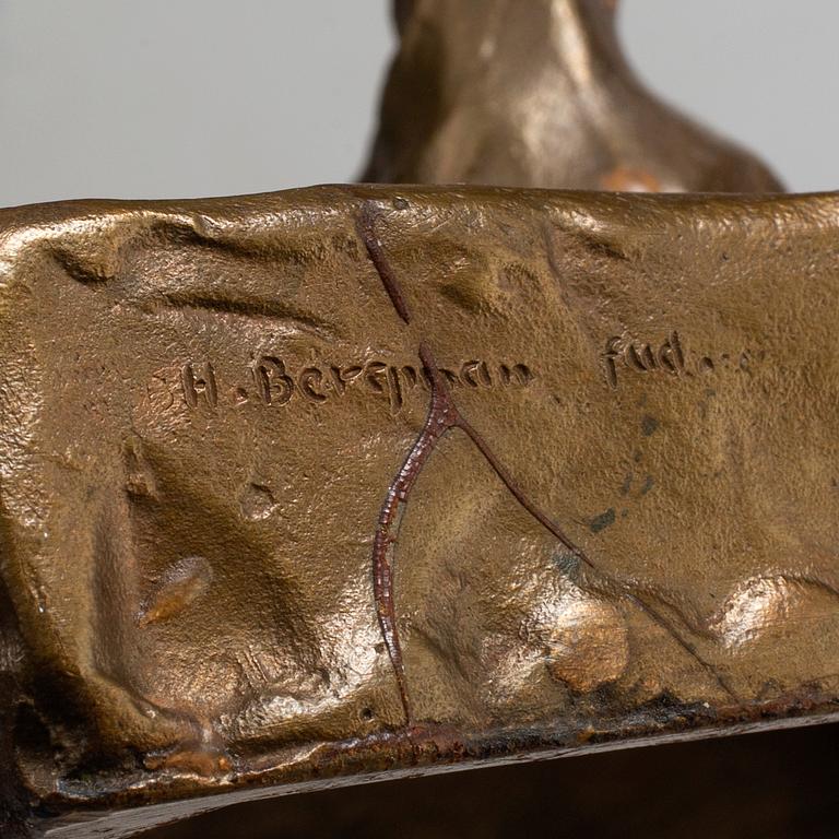 ASTRI BERGMAN-TAUBE, sculpture, bronze, Herman Bergman, signed.