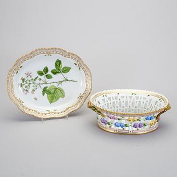 GALLERSKÅL med FAT. "Flora Danica", Kungl Dansk, 1900-tal.